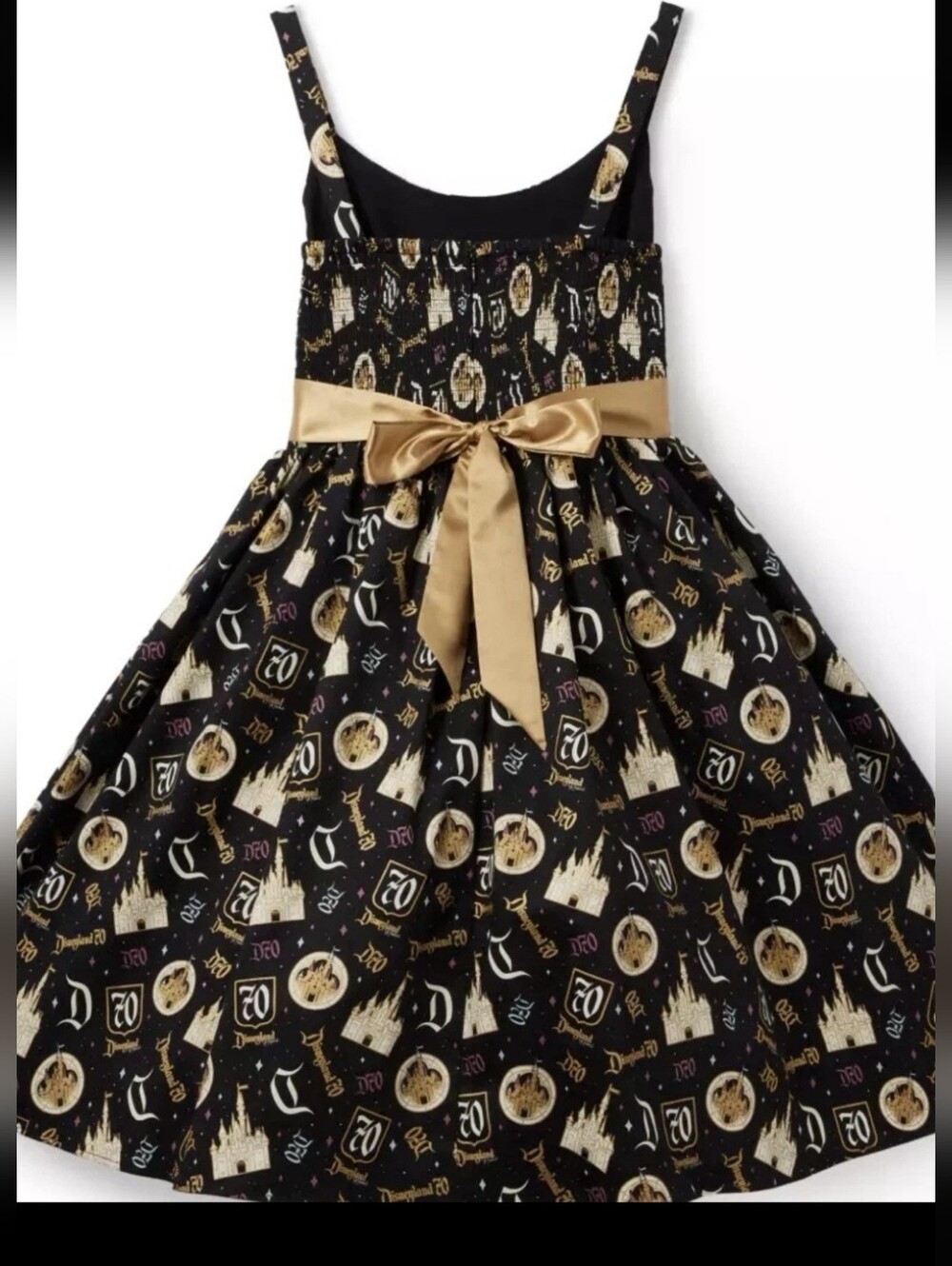 Disney Disneyland 70th Anniversary Sleeveless Dress Adult  Sz M NEW NWT